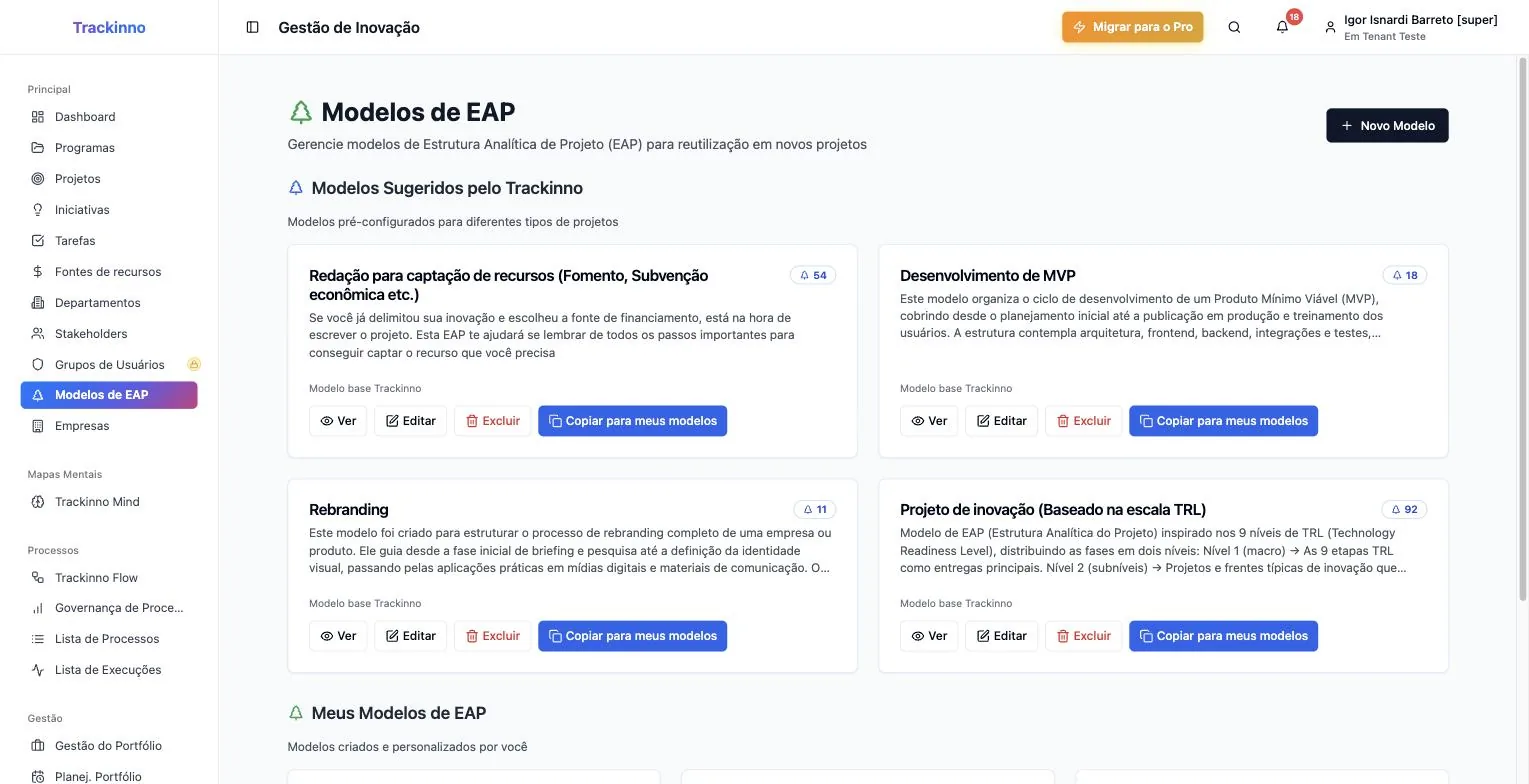 Modelos de EAP: comece pelo que já funciona